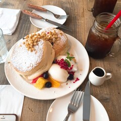 팬케이크 카페 일본 cozy Japanese pencake 