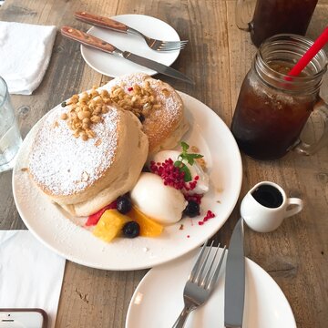 팬케이크 카페 일본 cozy Japanese pencake 