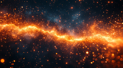 Fototapeta premium A vibrant digital artwork showcasing a 360-degree cosmic nebula, symbolizing infinity, exploration, and the mysteries of the universe, with swirling colors and glowing celestial elements