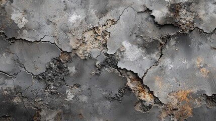 グレーのコンクリートの壁の背景素材 