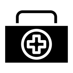 Fototapeta premium First Aid Kit Glyph Icon