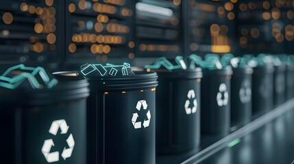 Advanced AI Tools for Organizing Recycling Bins in a High-Tech Environment