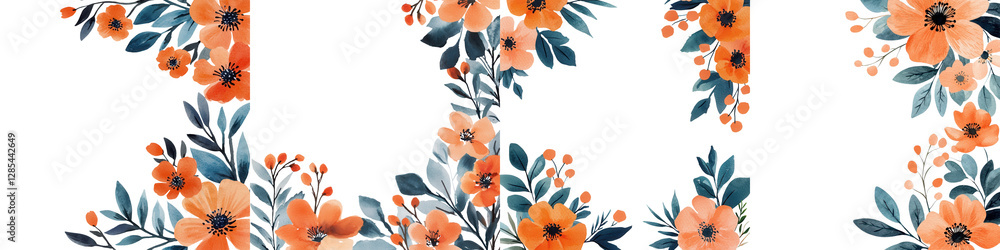 Poster beautifully composed floral arrangement featuring a vibrant array of colorful flowers against a soft