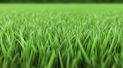 Fototapeta premium Close up of vibrant green grass blades.