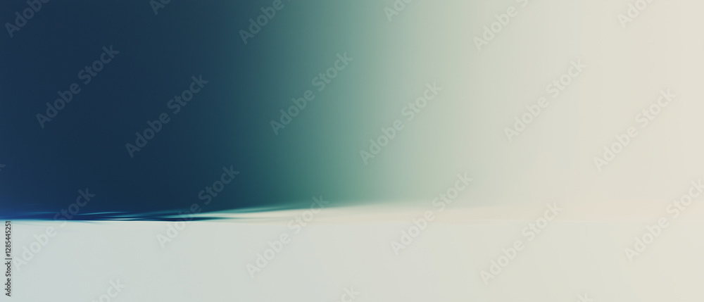 Aufkleber serene water background with gradient of blues and greens creates calming effect