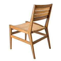 Wooden chair isolated on transparent background