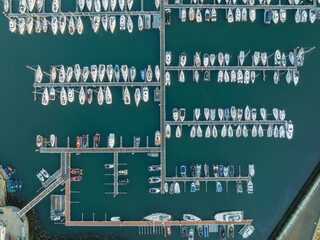 Aerial view of Dun Laoghaire Marina, Ireland