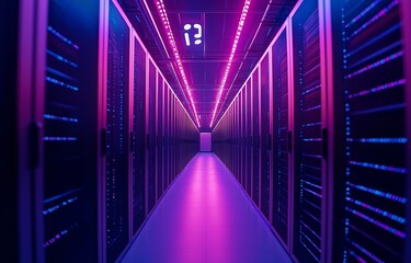 5G in a futuristic data centre corridor
