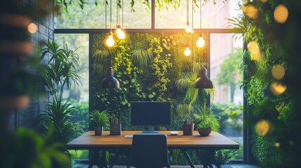 Cozy Reading Nook With Vibrant Indoor Plants and Natural Light in a Modern Home