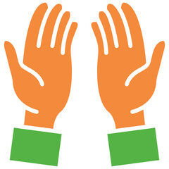 Dua Hands (Supplication) Color Icon