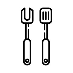 Fototapeta premium Turner and Fork Lineart