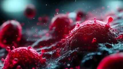 Microscopic Battle Between Cancer Cells and Immune Cells With Glowing Breakthrough Treatment