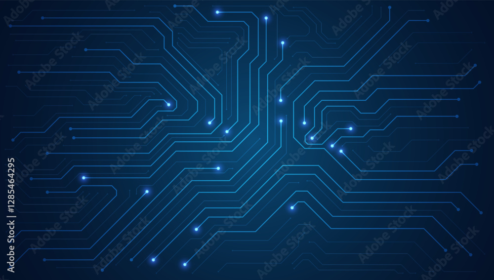 Poster circuit board. technology background. central computer processors cpu concept. motherboard digital c