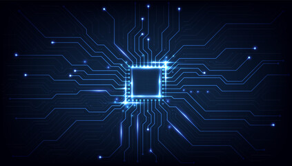 Circuit board. Technology background. Central Computer Processors CPU concept. Motherboard digital chip.