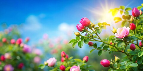 easter eggs on a meadow