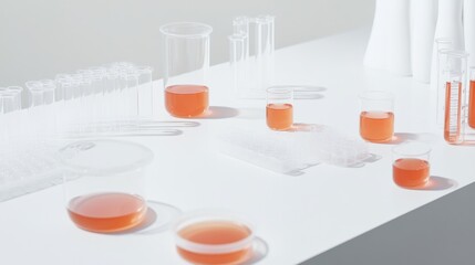 Lipid research in a lab featuring lipid samples on a workbench. Featuring detailed investigation and scientific exploration