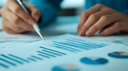 Coworkers Discussing Business Data and Reports in Collaborative Office Setting