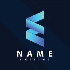 E logo Creative Tech Logos: Unique and Eye-Catching Designs