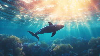 Marine conservation illustration