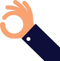Hand making Ok sign