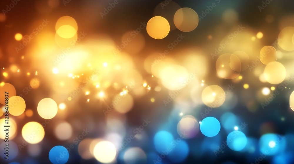 Poster soft blurry lights in warm colors for backgrounds and creative designs : generative ai