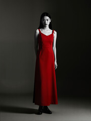 Fototapeta premium woman in red dress