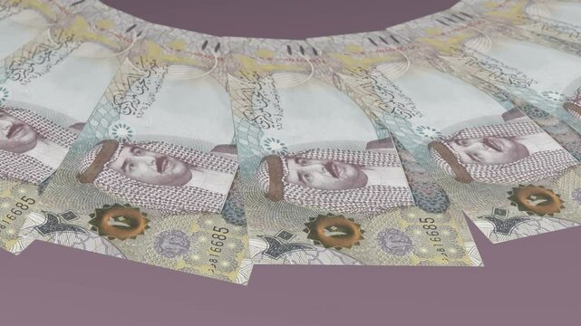 Romantic Looping Design 20 Dinar BHD Curency of Bahrain