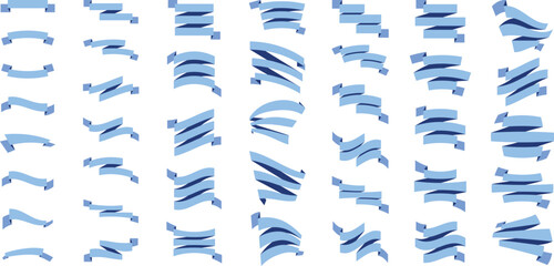 Blue banners