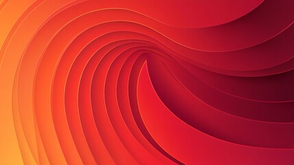 Obraz premium Red abstract background with a composition of dynamic shapes.