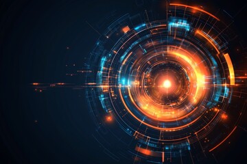 Obraz premium Cybernetic Symbol:Futuristic Implant for Seamless Technological Advancement