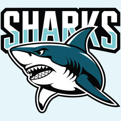 Fototapeta premium Fearless Sharks in Action.