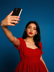 young woman with mobile phone