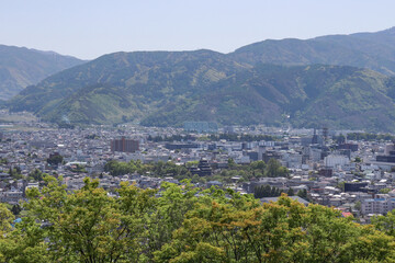 Obraz premium 松本市街（長野県松本市）