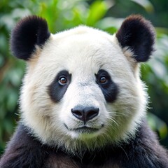 Obraz premium head-of-sumatran-panda