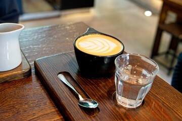 Time for a coffee and a glass of water