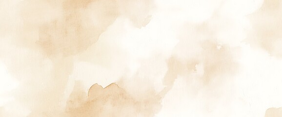 Abstract Beige watercolor seamless background, Brush stroked painting pastel warm color, Hand drawn vector texture