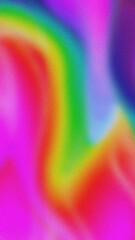 Abstract holographic rainbow blurred grainy gradient wave background texture