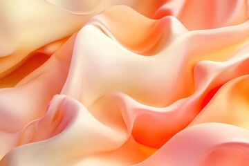 Obraz premium Soft, flowing fabric in warm hues of peach and cream, creating a serene backdrop for fashion or textile design