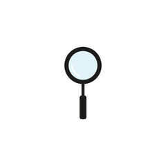 Magnifying glass icon. Search symbol. Flat design style.