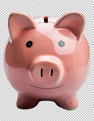 Pink Piggy Bank: A Fun Way to Motivate Kids to Save Money on transparent background, png, psd
