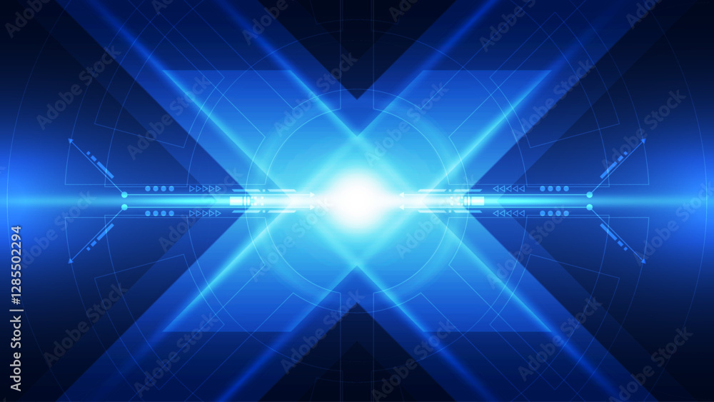 Poster abstract technology background. futuristic interface. vector illustration for your design