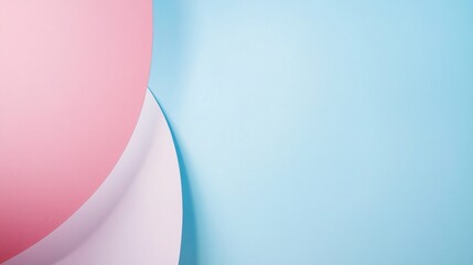 A pastel blue and pink background with soft geometric shapes for an abstract design