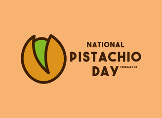 National Pistachio Day. February 26. Pistachio icon.