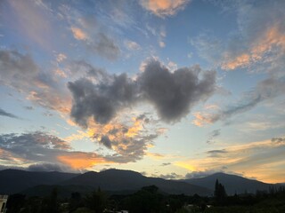 Sky and mountains view