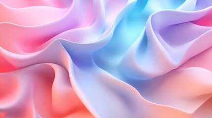 Obraz premium Abstract background with soft pastel waves. Gradient colors
