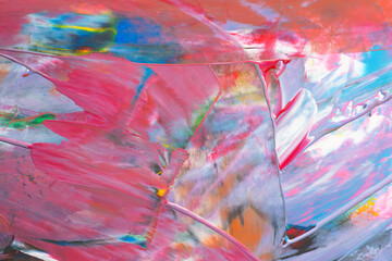 カラフルな絵の具で塗った背景