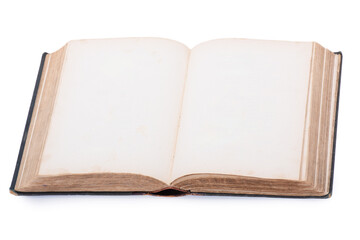 Old open book