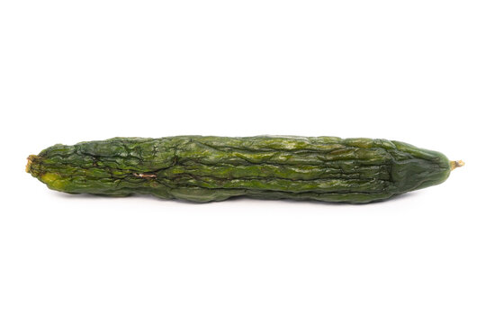 Rotten cucumber isolated