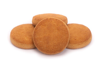 Group of simple round cookies