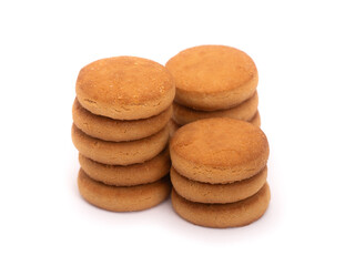 Group of simple round cookies